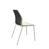 Chaise-design-Kalea-Bicolore-Creme-Noir
