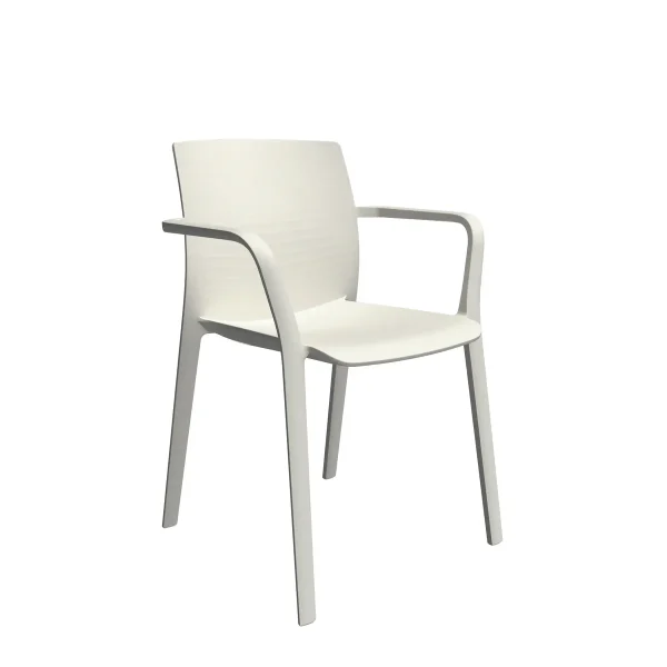 Chaise-design-Klia-avec-accoudoirs-Creme