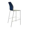 Tabouret-design-Kalea-bicolore-Bleu