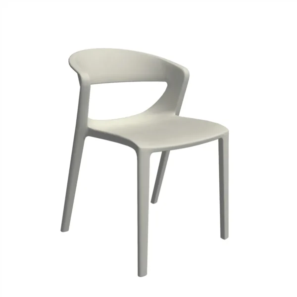 Chaise design Kicca One - Gris clair 2025