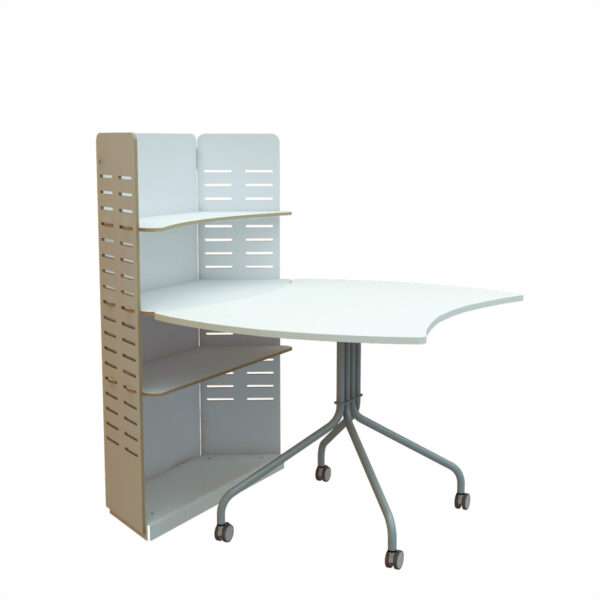 Etagère Mimosa et Ginkgo design by GENIUS MUNDI Bouleau blanc Blanc